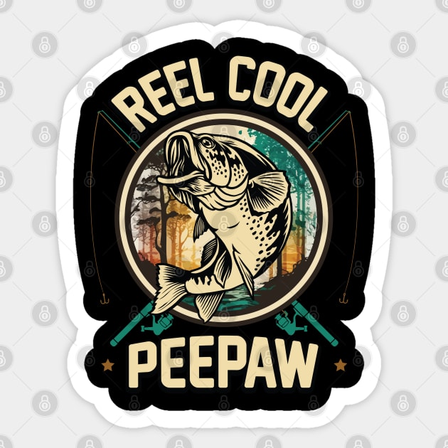 Reel Cool Peepaw Fishing Gift Sticker by ryanjaycruz